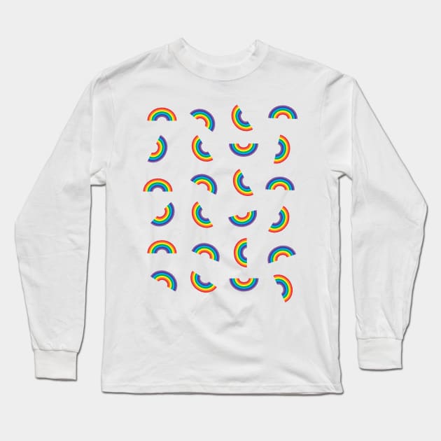 Rainbow Pattern Long Sleeve T-Shirt by ursoleite